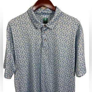 Pro Tour Men's XL Coolplay Golf Shirt with Blue and Green Watermelon Print